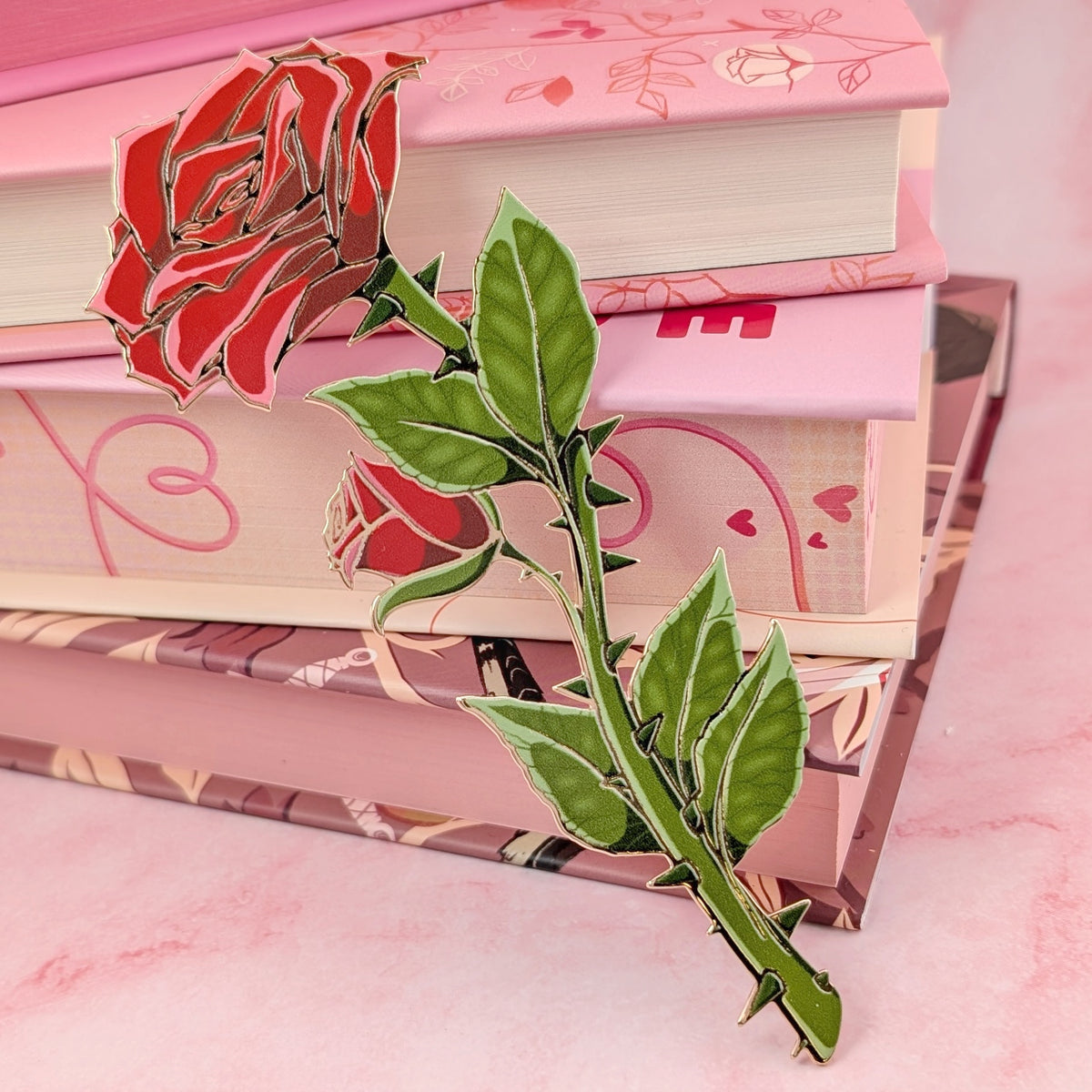 Pressed Rose - bookmark – deadcutepins